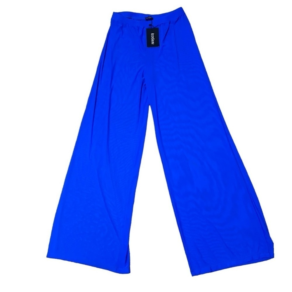 ICONSWIM End of An Era Swimsuit Coverup Pants in Blue Size Small NWT